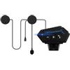 OBEST Auricolare Bluetooth per Casco da Moto, Cuffie da Moto Bluetooth con Sistema di Comunicazione a Mani Libere e Funzione di Riduzione del Rumore, per una Varietà di Supporti per Casco