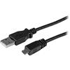 StarTech Cavo USB-A a Micro-B 2m, USB 2.0, Nero (UUSBHAUB2M)