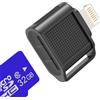 Kefiany Accessori per fotocamera Lettore di schede di memoria Trasferimento da Lightning a telefono cellulare per iPhone 14 13 12 Pro Max Adattatore micro SD Lettore di schede per fotocamera digitale per