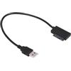 JANZU Adattatore USB PC 6P + 7P CD DVD Rom Convertitore da A USB 2.0 Slimline 13 Pin Drive Cable per PC Laptop Notebook