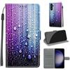 KENHONER Custodia per Samsung Galaxy S24, gocce d'acqua