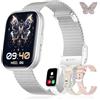 Iaret Smartwatch Donna, Regalo con 4 Cinturini e Charm, Orologio con Display HD da 1,75, Chiamate Bluetooth, Monitor Frequenza Cardiaca SpO2 Sonno, 120+ Modalità Sport, Compatibile con Android iPhone