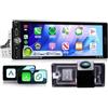 Kalakus Autoradio Carplay per Mini Cooper S R50 R52 R53 CD53 Cabrio GP/Seven/Park Lane, 6,9 pollici HD touchscreen auto radio con Carplay wireless Android Auto GPS Wi-Fi USB Bluetooth FM RDS telecamera