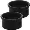 PACKOVE Protezioni Oculari Diametro Esterno 31-33mm Facile da Usare Set 2 Pezzi in Gomma Nera per Microscopio Binoculare per Utenti Professionali e Amatoriali