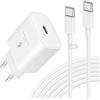 OERYIEG Caricatore USB C da 25 W per Samsung Galaxy S26 S25 S24 S23 S22 S21 Ultra/Plus A57 A56 A55 A37 A36 A35 A26 A25 A17 A16 Z Fold7 Flip7, cavo di ricarica rapida da 2 m GeräNetzteil Stecker