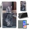 KENHONER Custodia per Samsung Galaxy A05s, gatto e tigre