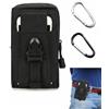 RAVNIX Porta Cellulare da Cintura (Custodia Telefono con 2 D-Ring), Borsello da Cintura Outdoor | Chiusura Universale | Fissaggio Antiscivolo per Trekking, Sport e iPhone 17 16 15 14 13 Pro Max Plus