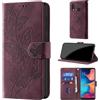 CaseGla Cover per Samsung Galaxy A20e, Borgogna | Blocco RFID, Portafoglio Pelle PU, Flip Libro, Porta Carte, Magnetica Libretto, Antiurto Protezione Completa
