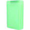 BONKZEBU Scatola di Protezione per Disco Rigido da 3,5 Pollici, Custodia per HDD Antistatica e Antipolvere, Scatola di Protezione Trasparente Antiurto per Impiegati e Giocatori (Verde)