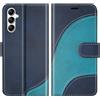BoxTii Cover per Samsung Galaxy S24 Plus, Custodia in PU Pelle Portafoglio, Magnetica Cover a Libro con Slot per Schede per Galaxy S24 Plus, Blu