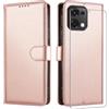 JUNETOP Cover per OPPO A6 Pro (5G/4G) con Vetro Temperato, Oro Rosa