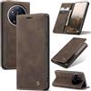 Azororo Cover per Xiaomi 17 Ultra 5G, Premium PU Pelle Custodia, Magnetica Carta Fessura Portafoglio Case, Flip Cavalletto Custodia per Xiaomi 17 Ultra - Caffè