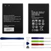 Duotipa Batteria di ricambio HB434666RBC compatibile con Huawei R216 E5573 E5577 Router WiFi batteria con kit di strumenti di riparazione