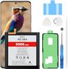 Beefix Batteria per Samsung Galaxy S21 Ultra | 5000 mAh ad alta capacità, chip intelligente per una maggiore durata, sicurezza, set di attrezzi professionale con