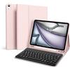 GKABXY Custodia per tastiera iPad Air 11 pollici 2024/2025 (M2/M3) per iPad Air 5/4a generazione 2022/2020 10,9 pollici, morbida custodia in TPU con portapenne, tastiera rimovibile Bluetooth QWERTZ