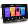 Erisin 9 Android 10 Car Stereo Bluetooth GPS DAB+Radio per VW Passat CC Golf MK 5/6 Touran Seat Tiguan Jetta Transporter T5 Octavia Supporto CarPlay Android Auto 4G WiFi Specchio Link A2DP RDS