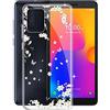 KJYF Cover per Alcatel 1B 2022 (5.5), Trasparente Silicone TPU Custodie, Ultra Sottile Flessibile Morbido Protettivo Case Guscio, Anti-Graffio Custodia per Alcatel 1B 2022 - Fiore Romantico