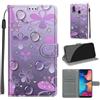 KENHONER Custodia per Samsung Galaxy A20e, fiore | Portafoglio Pelle PU, Magnetica, Resistente Agli Urti, Scomparto Carte Credito, Pieghevole, Flip Libro, Motivo
