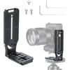 OTraki Supporto per fotocamera, 38 mm, Quick Release, con piastra a sgancio rapido, vite da 1/4 e 3/8 pollici, piastra QR verticale, staffa universale a L per fotocamera DSLR Manfrotto DJI Nikon Canon