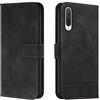 Bravoday Cover per Xiaomi Mi CC9E / Xiaomi Mi A3, Flip Custodia in Pelle PU Portafoglio Custodia per Xiaomi Mi CC9E / Xiaomi Mi A3, con Slot per Schede, Nero