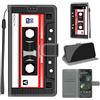 KENHONER Custodia per Google Pixel 6A, nastro | Portafoglio Pelle PU, Magnetica, Resistente Agli Urti, Scomparto Carte Credito, Pieghevole, Flip Libro, Motivo
