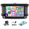 Loddery 2+32G Android 13 Autoradio Stereo per Skoda Yeti 2009-2015 con Wireless Carplay Android Auto, 2 Din 7 pollici Touch Screen Radio Bluetooth Multimediale con navigazione GPS WiFi Backup Camera