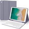 IVEOPPE Tastiera iPad 6 Generazione 9.7 2018, Cover Tastiera layout Italiano Bluetooth Senza fili Staccabile, Custodia con Portapenna per iPad 5/4 Gen/Pro 9.7/Air 2/Air 1, Lavanda Viola