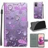 KENHONER Custodia per Xiaomi Redmi Note 10 4G, fiore | Portafoglio Pelle PU, Magnetica, Resistente Agli Urti, Scomparto Carte Credito, Pieghevole, Flip Libro, Motivo