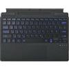 Seagtigau Tastiera QWERTZ Layout tedesco per Microsoft Surface Pro 13 Copilot+ PC (11th Edition) / Pro 11/10 / 9/8 / X (13 pollici), cover di tipo Bluetooth, touchpad, ricarica USB-C (nero)