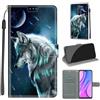 KENHONER Custodia per Xiaomi Redmi 9, Lupo