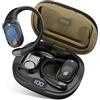 Caijin Cuffie Bluetooth Open-Ear, Auricolari wireless Bluetooth 6.0 Suono Hi-Fi, Cuffie Sport 40H di Riproduzione, Auricolari Sportivi Impermeabili IPX6, Schermo LED, per Corsa Running Pendolaris