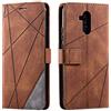 SONWO Cover per Huawei Mate 20 Lite, Flip Caso in PU Pelle Case Cover Portafoglio Custodia per Huawei Mate 20 Lite, [Kickstand] [Slot per Schede], Marrone