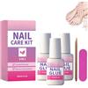 Generic Kit di riparazione per unghie, pellicola per unghie con colla a pennello, lima e bastoncino, kit di riparazione per unghie naturali rotte, correggi unghie rotte, spaccate o danneggiate a casa, 3 pezzi