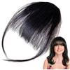 HunicandIU Clip per frangia di capelli veri, clip per frangia da donna | Frangia umana con frangia sulla fronte da donna,Extension per capelli di tutti i giorni, fidanzata, moglie e frangia con tempie