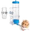 SLIAXINT Bottiglia d'acqua per criceto con stent magnetici 125ml beverino criceto automatico abbeveratoio con supporto per criceti siriani, criceti nani, conigli, porcellini d'India e degu Blu