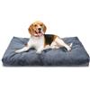 Nobleza Cuscino per Cani Taglia Media, Cuccia Cane Interno, Materassino Cane Morbida, Lavabile in Lavatrice, Lettino per Cani con Fondo Antiscivolo, Grigio Scuro, 80x50cm