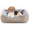 FURTIME Cuccia Cane Letto per Cani Cuscino Lavabile e Antiscivolo Lettino Morbido Divano per Cani Cuccia Cane Interno Taglia Media Brandina per Gatto