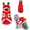 Nobleza - Vestiti Natalizi per Cani Inverno Cappotto per Cani, Felpe con Cappuccio per Cani, Caldo Autunno Inverno Cappotto Vestiti in Cotone per Gatti, Fatto di Tessuto in Pile Corallo Reversibile