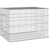 vidaXL Gabbia per conigli 78x54x54 cm Ferro zincato