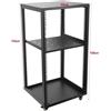 StarTech Ripiano per armadio di rete - Rack per server da 20U - Ripiano regolabile da 2 mm - Con 4 rotelle - Ripiano mobile per amplificatori audio