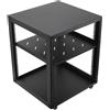 StarTech Armadio di rete da 12U - Armadio per server con ripiano rack - Ripiano regolabile in acciaio da 2 mm - 4 rotelle - Per server e amplificatori audio - 12U