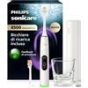 Philips Sonicare Next-Generation DiamondClean 8500 Spazzolino elettrico - con Feedback di pressione, 18 impostazioni, bianco polvere, HX8514/11