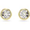 Swarovski Orecchini a lobo Imber, Taglio Round, Bianchi, Placcato color oro