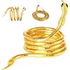 PacuM Collana a serpente Bracciale a serpente Collana Medusa regolabile per donne uomini Medusa Accessori Collare a forma di lega per Halloween feste di compleanno Christma Cosplay Banchetti, 92CM