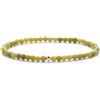 BERGERLIN Bracciale in serpentino autentico con perle in argento 925 - perle sfaccettate - misura S