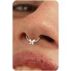 BodyBonita 16G Argento Septum Piercing Acciaio Chirurgico 316L CZ Nostril Piercing Naso Cerchio Helix Orecchino Trago Naso Cerchio Daith Cartilagine Setto Rook Piercing Naso Anello 10mm