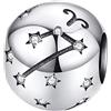 MariaFonte Charm New 2024 MariaFonte Compatibile Tutte Marche Bracciali Collane Zodiaco Segni Zodiacali Oroscopo Portafortuna Argento Compleanno Anniversario Originale Offerte Amicizia Mamma Bead Cuore Natale