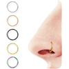 BodyBonita Piercing Naso Cerchio Acciaio Chirurgico 316L 5 pezzi 16G Septum Piercing alle Labbra Trago Helix Orecchino Conch Piercing Daith Nostril Anello Cartilagine Elice Tragus Rook Misto