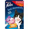 FELIX | Deli Moments™ | Dolci Gatti | Sapore irresistibile, Texture cremosa e Liquida per Gatti e Gattini | Pollo, Salmone e Anatra | Bustine, Porzione Singola | 12x10g
