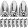 Toddmomy 10 Pezzi Tiranti per Rullante in Metallo Argento, Accessori per Batteria Regolazione Altezza e Angolazione, Compatibili Grancassa e Tamburi, Supporto Stabile per Musicisti